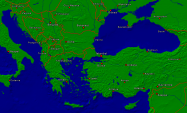 Europa-Südost Städte + Grenzen 2000x1199
